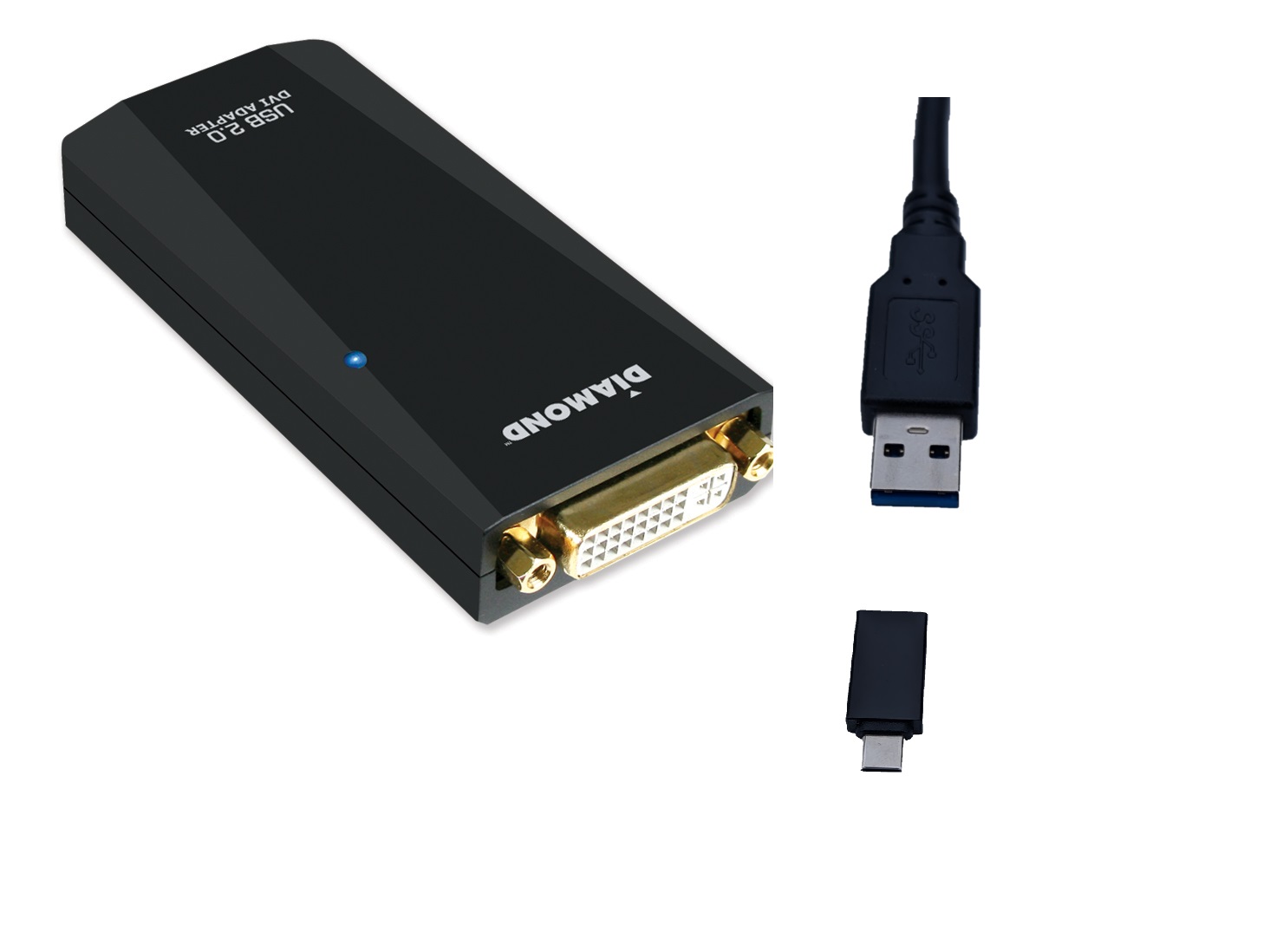 Diamond UE3000, USB to RJ45, USB 3.0 to 10/100/1000 Gigabit Ethernet LAN  Network Adapter (UE3000) - Diamond Multimedia