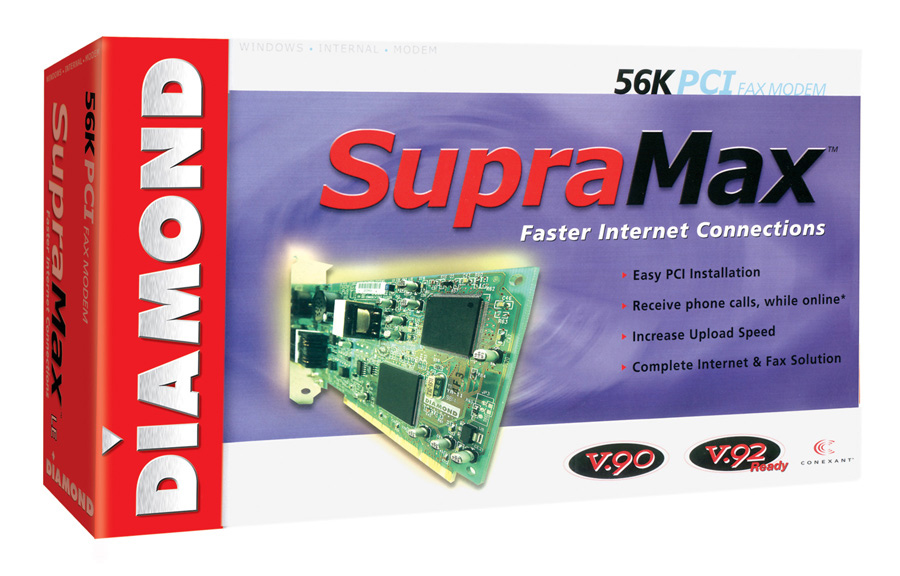 SonicBl SupraMax 56K Internal PCI Modem 90500030 