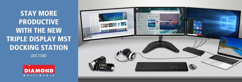 Stay More Productive with a Triple Display MST Docking Station