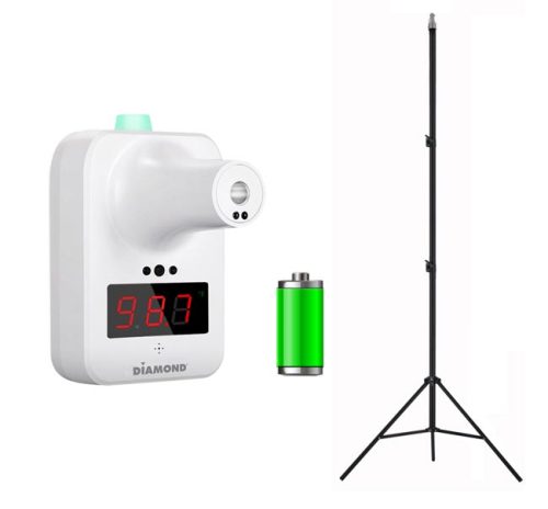 Automatic Non-Contact Measuring System for Body Temperature Control with Tripod and Rechargeable Battery (Thermo100CBO)