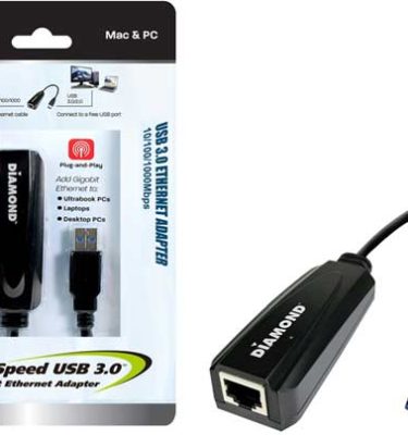 Diamond UE3000, USB to RJ45, USB 3.0 to 10/100/1000 Gigabit