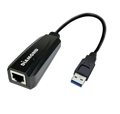 Diamond UE3000, USB to RJ45, USB 3.0 to 10/100/1000 Gigabit Ethernet LAN Network Adapter (UE3000)