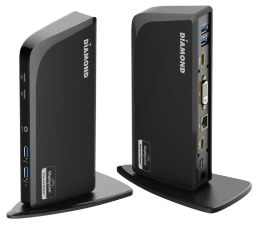 (DS3900PD) Diamond Triple Display 4K Universal Type-C Docking Station with Power Delivery (65W) for Windows/Mac/Chromebook USB C Laptops