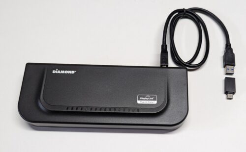 Diamond Ultra Dock Dual Video USB3.0, USB Type-C and Thunderbolt 3/4 Universal Docking Station with Gigabit Ethernet, HDMI and DVI Outputs (DS3900V2)
